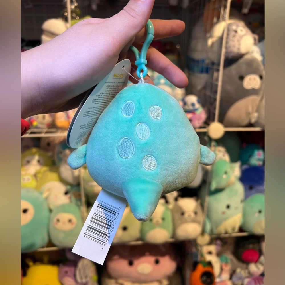 Squishmallows Nessie the Loch Ness Monster 3.5” Stuffed Plush Clip On - Picture 2 of 3